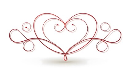 Elegant Swirl Heart Design