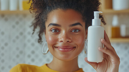 Girl with product mockup