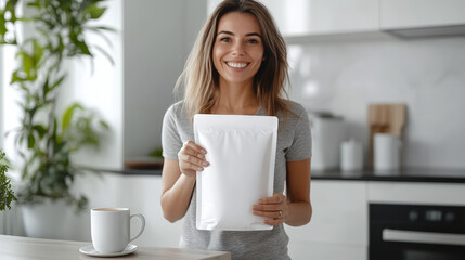 Girl with product mockup