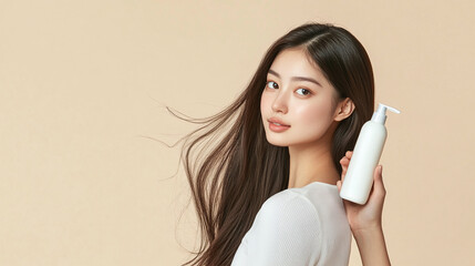 Girl with product mockup