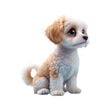 Adorable Fluffy Puppy: A Portrait of Innocence