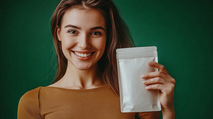 Girl with product mockup