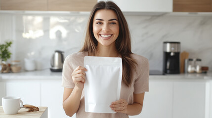 Girl with product mockup
