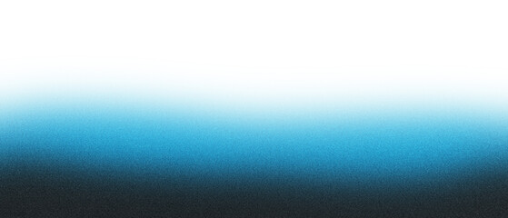 Blue illuminated wave on white, grainy color gradient background, noise texture effect, copy space