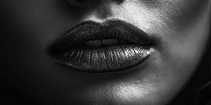 Woman's Lips Close Up