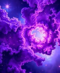Obraz premium Cosmic Nebula Odyssey - Vibrant Galactic Structure