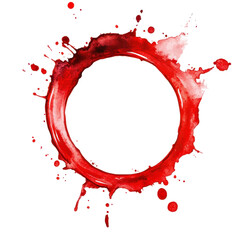 red paint splashes