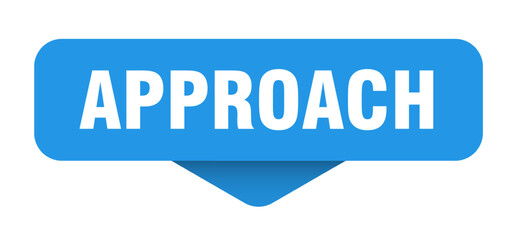 approach sticker. approach sign on transparent background