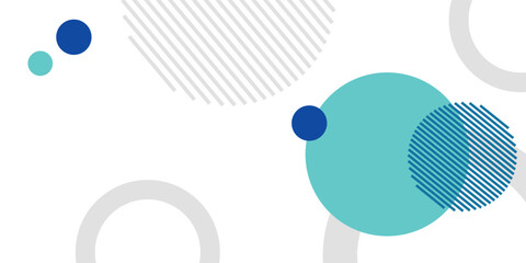 Abstract geometric blue circle with lines modern vector background