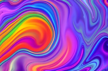 Fototapeta premium Vibrant Abstract Digital Background with Algorithmic Art