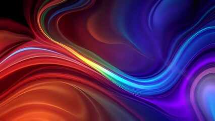 Fototapeta premium Vibrant Abstract Digital Art with Futuristic Optical Illusion Design