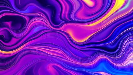 Fototapeta premium Futuristic Abstract Design with Vibrant Fluid Dynamics