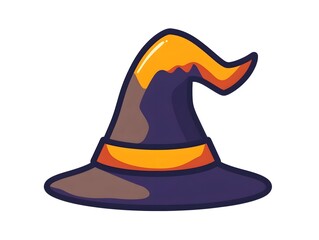 Magical Pointed Witch Hat Halloween wizard costume logo