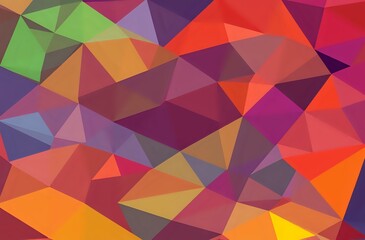 Abstract Geometric Elegance with Vibrant Color Fusion