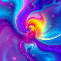 Fototapeta premium Vibrant Abstract Spiral Design with Energy and Movement