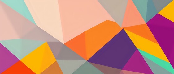 Modern Abstract Geometric Wallpaper with Vibrant Colors