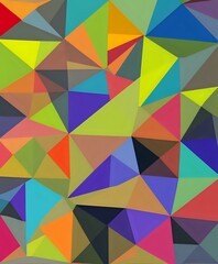 Vibrant Geometric Abstract Design | Modern Art Pattern