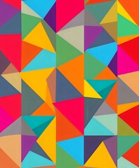 Vibrant Geometric Abstract Design - Modern Wallpaper Pattern