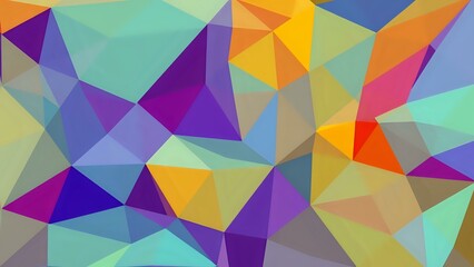 Obraz premium Abstract Geometric Triangle Design | Vibrant Color Background