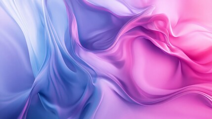 Obraz premium Abstract fluid art with flowing waves of blue purple and pink color gradients and smooth textures