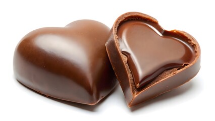 Two Chocolate Heart Candies
