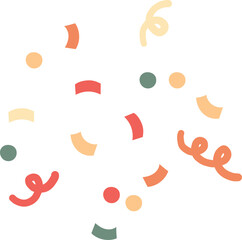 Cartoon 1 April isolated element vector, party element