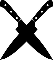 set of knife silhouette vector file svg knife 