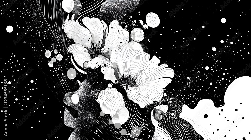 Poster breathtaking and ethereal cosmic imagery of glowing nebulae luminous galaxies and other celestial wo