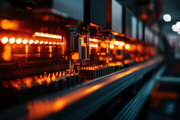 Automated Industrial Manufacturing Assembly Line Process