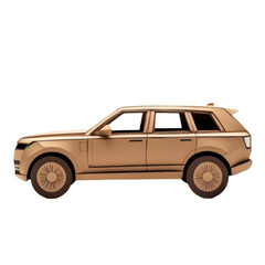 Classic cardboard car model, intricate details, beautifully crafted. Perfect for collectors or DIY enthusiasts.