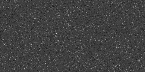 Abstract design with black paper background and terrazzo flooring texture, Terrazzo design with white polished sandstone wall texture, this design are uses for Quartz surface black.