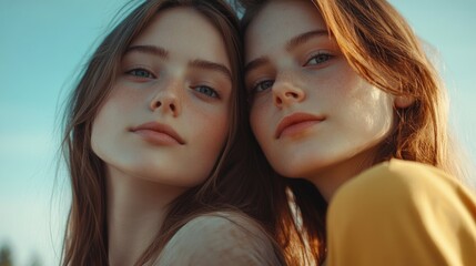 Young Women Standing Together