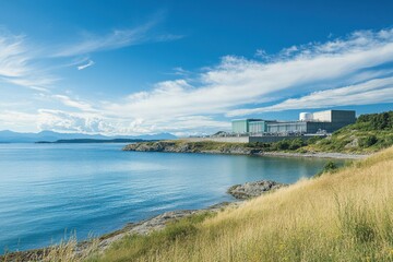 Dramatic Water Treatment Facility by the Bay