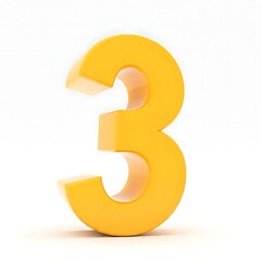 Naklejka premium 3d golden number