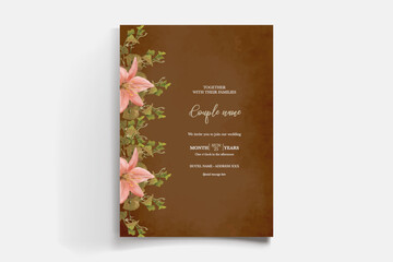 BRIDAL SHOWER FLORAL INVITATION TEMPLATE