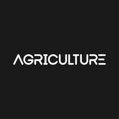 Agriculture Text Written Typography Template Background Vector Illustration Wallpaper Featuring Farming, Crops, Rural Life, Sustainable Agriculture, and Organic Farming Concepts