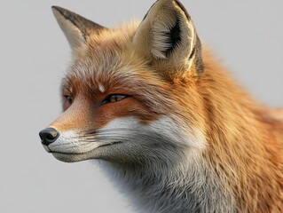 Fototapeta premium Red Fox Face Close Up