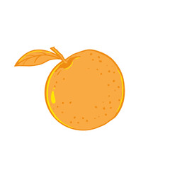 Vibrant illustration of orange. Concept art
