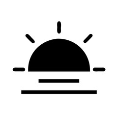 sunset icon design