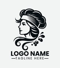 Female Chef Logo Design