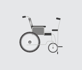 wheelchair isolated on white background