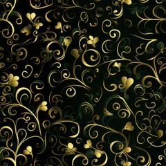 seamless pattern with celtic irish pattern for st patrick's day