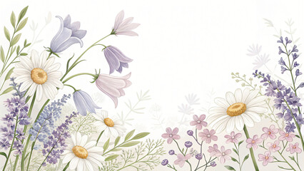 Obraz premium Floral frame background