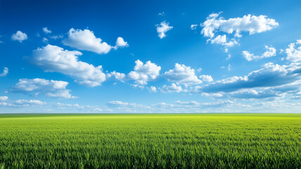 Obraz premium 広がる緑のトウモロコシ畑