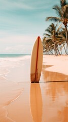 Beach surfboard outdoors nature.