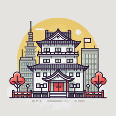 The towering magnificent buildings