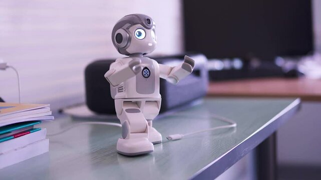 Mini robot moving slowly