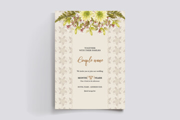 BRIDAL SHOWER FLORAL INVITATION TEMPLATE