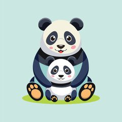 ather panda and baby panda