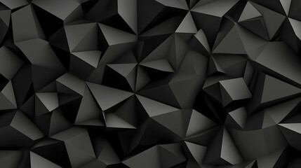 Abstract dark grey geometric triangle pattern background, ideal for website design